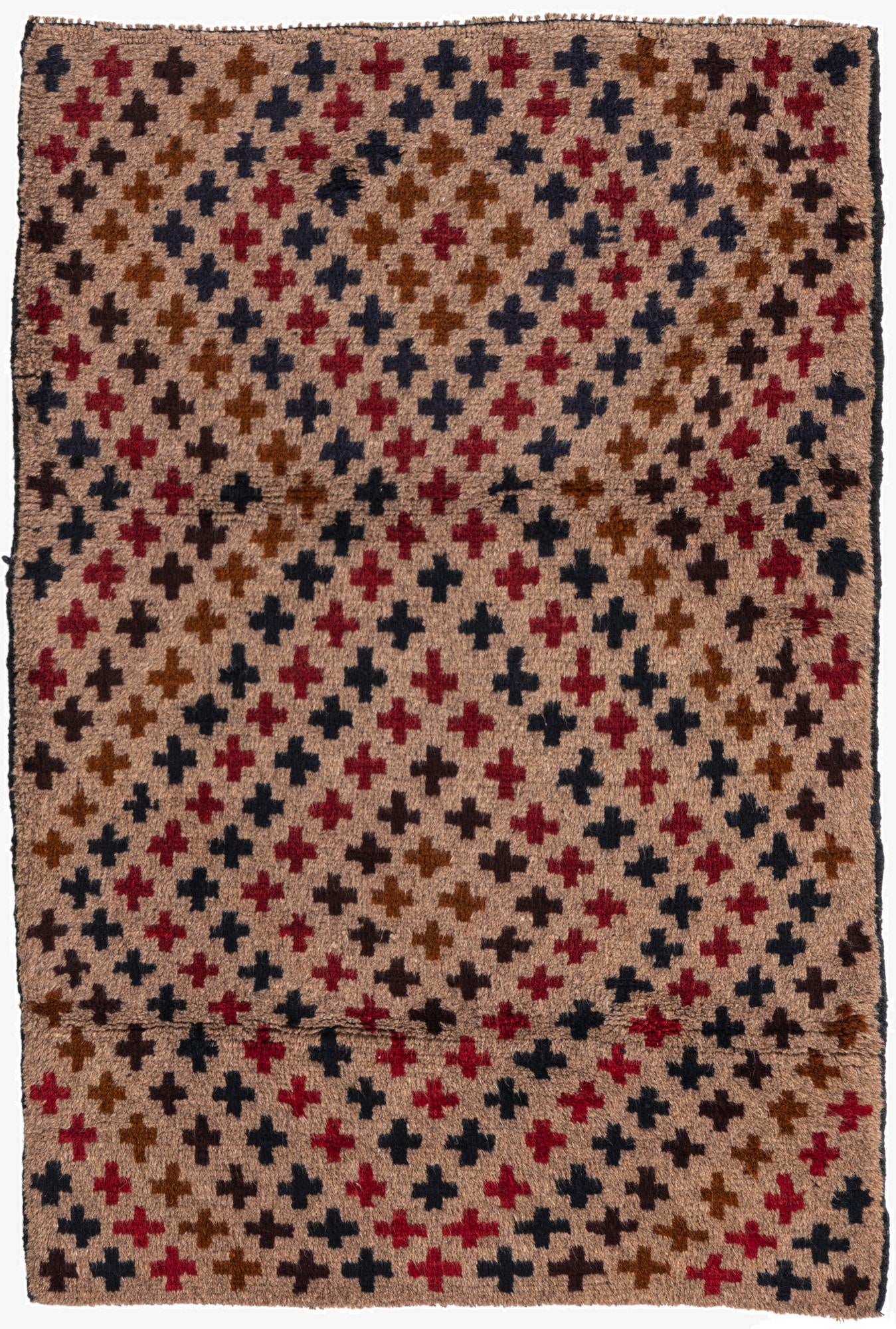 3' x 4' 3  Hand Knotted Balouch Persian Wool Rug