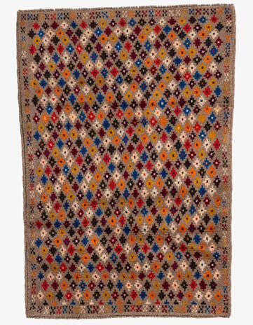 3' x 4' 3 Hand Knotted Balouch Wool Rug