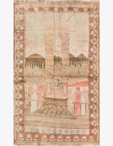 2' 6 x 4' 2 Hand Knotted Balouch Persian Wool Rug