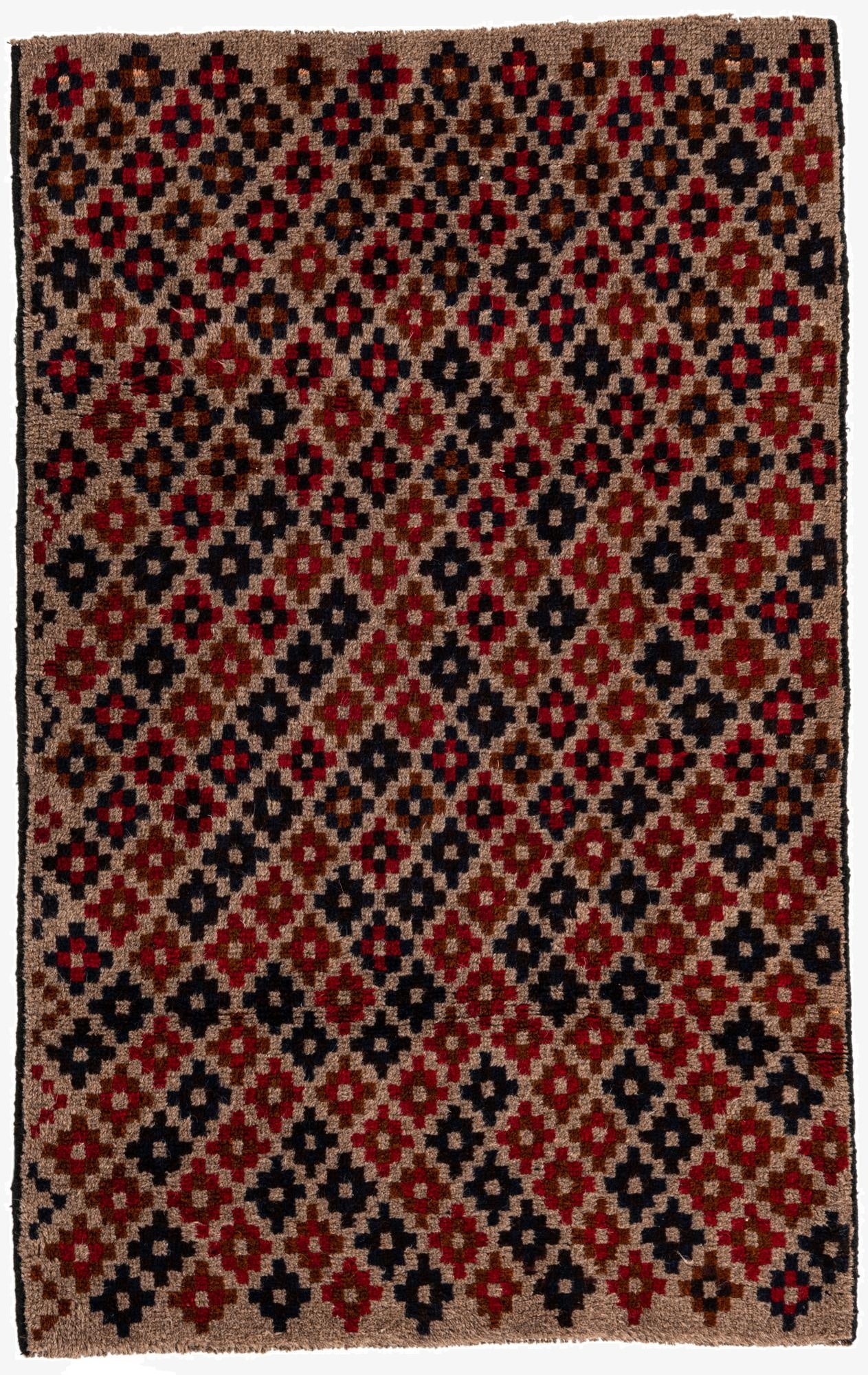 2' 10 x 4' 7  Hand Knotted Balouch Persian Wool Rug