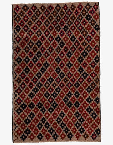 2' 10 x 4' 7 Hand Knotted Balouch Persian Wool Rug