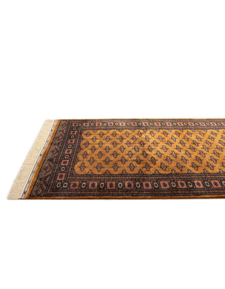 Detail image of 4' 7 x 6' 9  Hand Knotted Bokhara Oriental Wool Rug