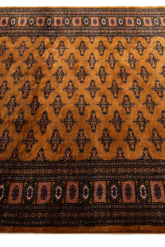 Detail image of 4' 7 x 6' 9 Hand Knotted Bokhara Oriental Wool Rug