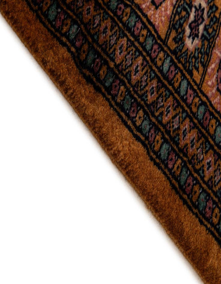 Detail image of 4' 7 x 6' 9  Hand Knotted Bokhara Oriental Wool Rug