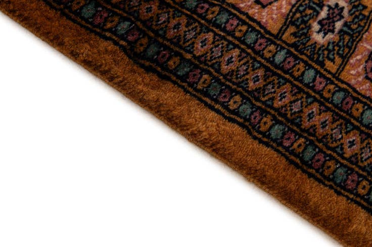 Detail image of 4' 7 x 6' 9 Hand Knotted Bokhara Oriental Wool Rug