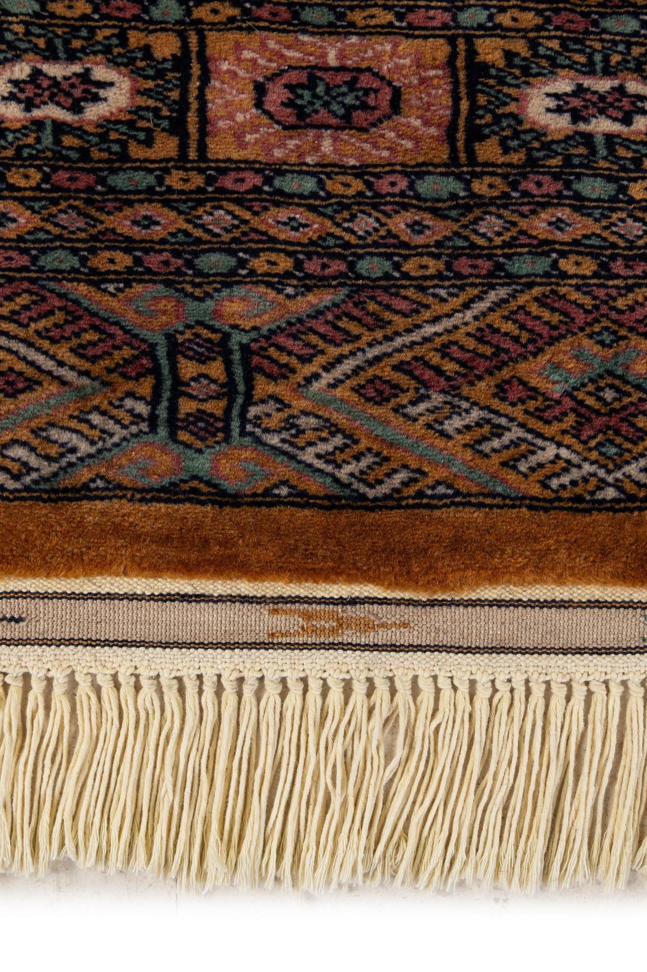 4' 7 x 6' 9 Hand Knotted Bokhara Oriental Wool Rug