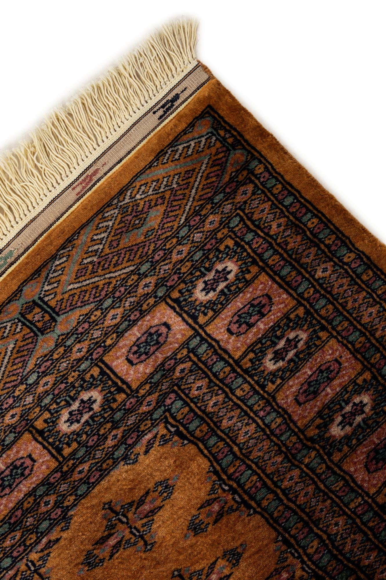 4' 7 x 6' 9 Hand Knotted Bokhara Oriental Wool Rug