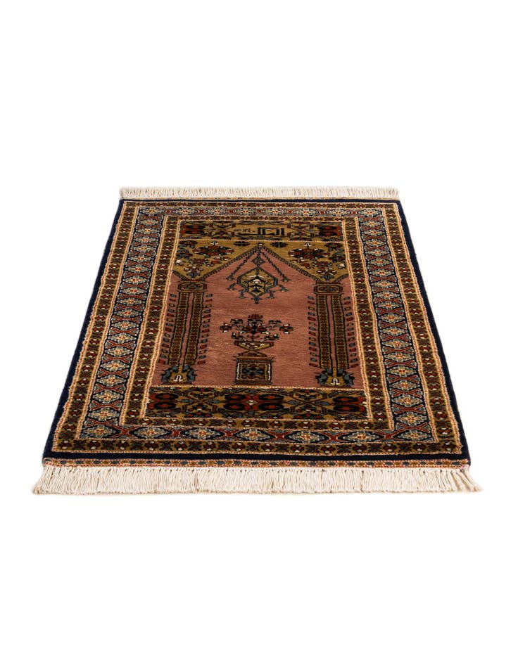 Detail image of 2' 8 x 4' 3  Hand Knotted Bokhara Oriental Wool Rug