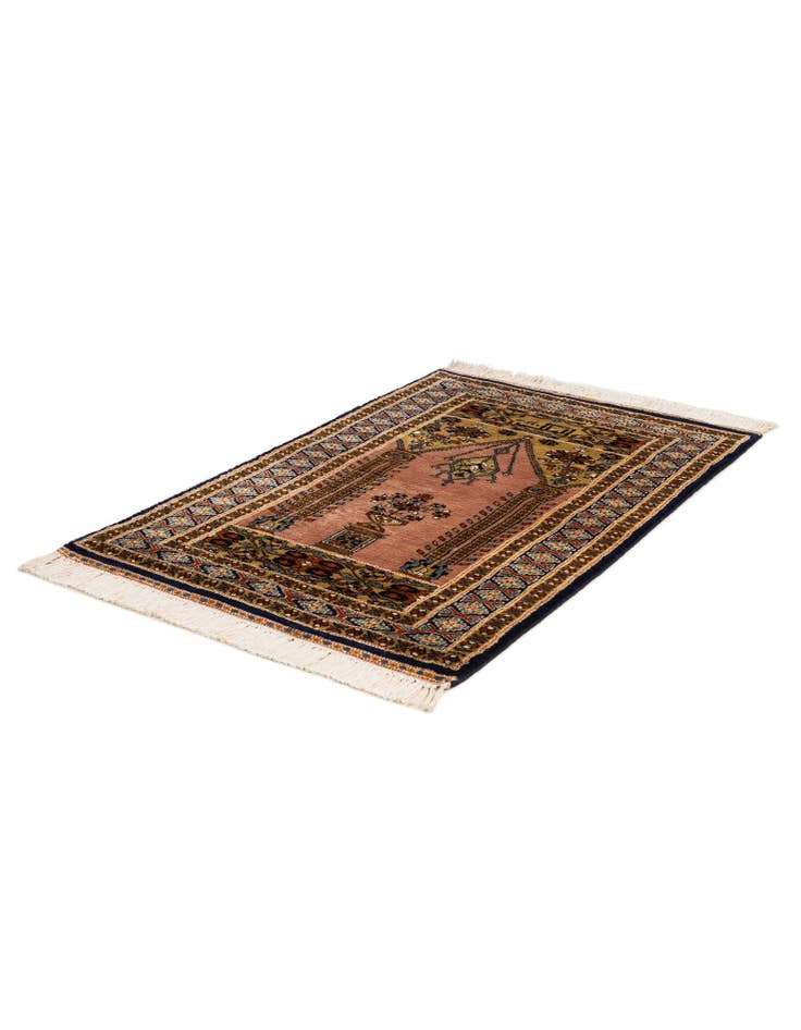Detail image of 2' 8 x 4' 3 Hand Knotted Bokhara Oriental Wool Rug