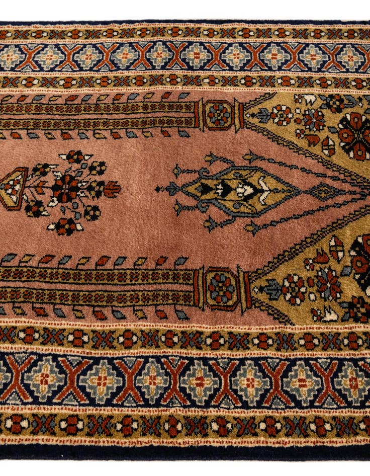 Detail image of 2' 8 x 4' 3 Hand Knotted Bokhara Oriental Wool Rug
