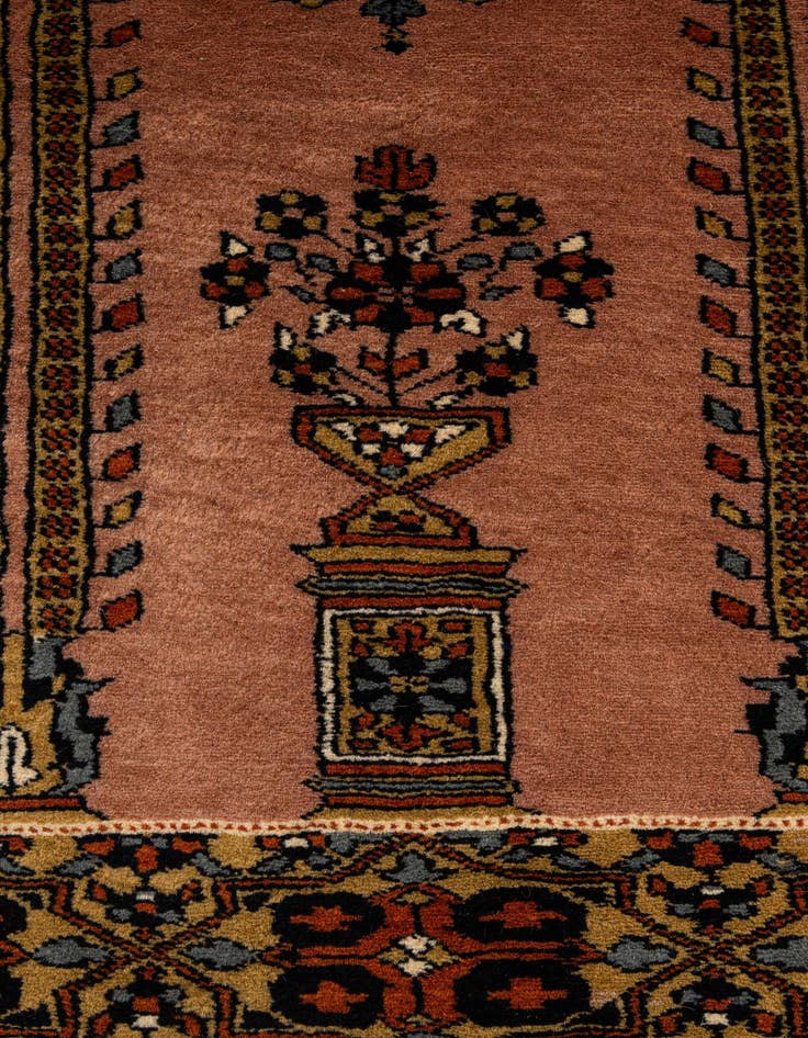 Detail image of 2' 8 x 4' 3  Hand Knotted Bokhara Oriental Wool Rug
