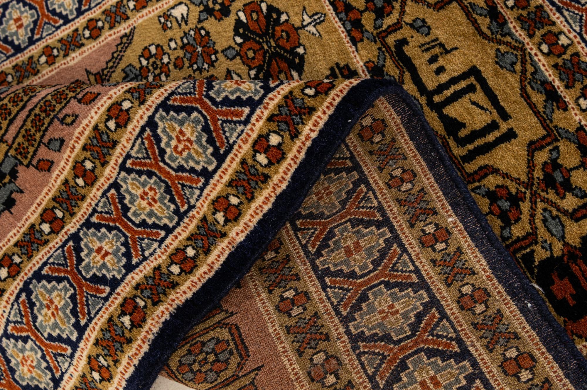 2' 8 x 4' 3 Hand Knotted Bokhara Oriental Wool Rug