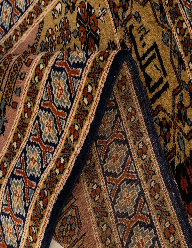 Detail image of 2' 8 x 4' 3  Hand Knotted Bokhara Oriental Wool Rug