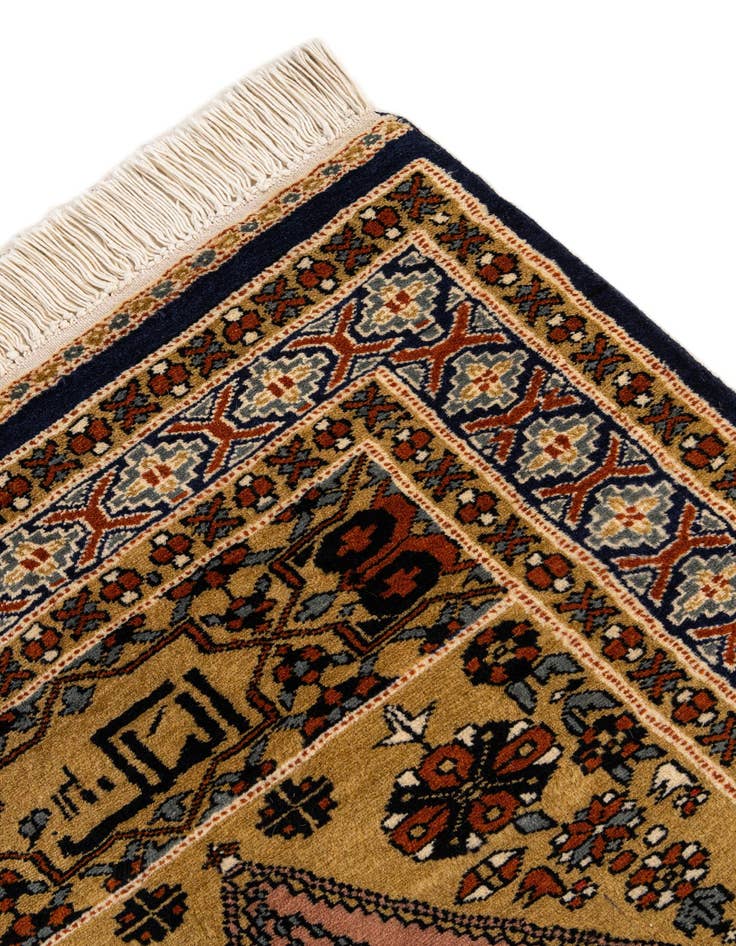 Detail image of 2' 8 x 4' 3  Hand Knotted Bokhara Oriental Wool Rug