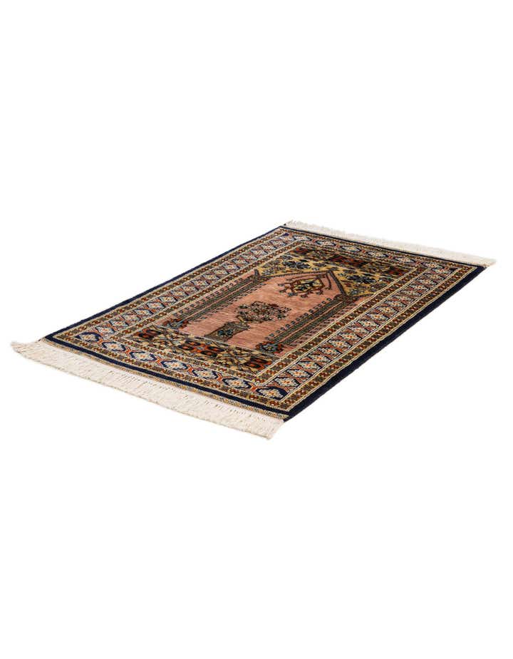 2' 7 x 4' 1 Hand Knotted Bokhara Oriental Wool Rug