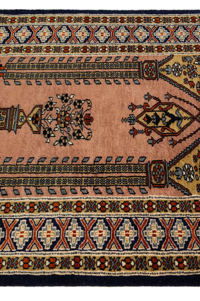 2' 7 x 4' 1 Hand Knotted Bokhara Oriental Wool Rug