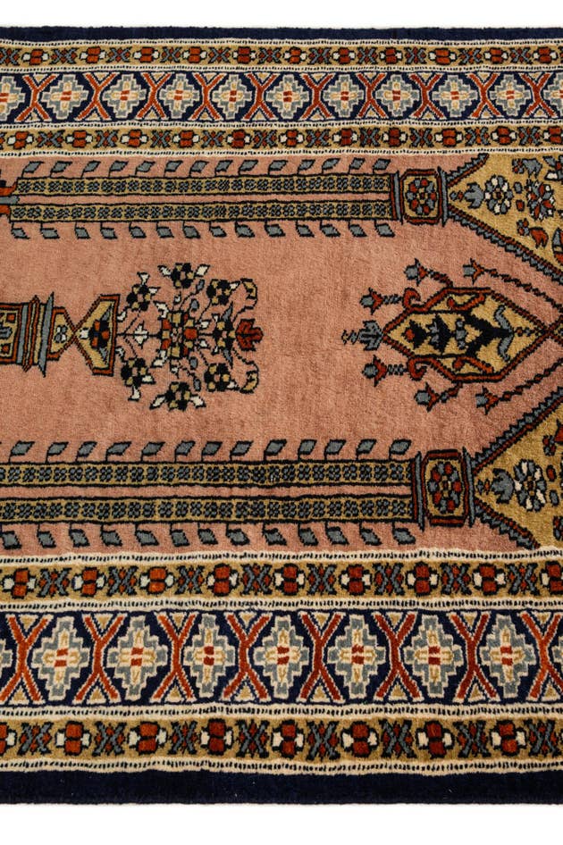 Detail image of 2' 7 x 4' 1 Hand Knotted Bokhara Oriental Wool Rug