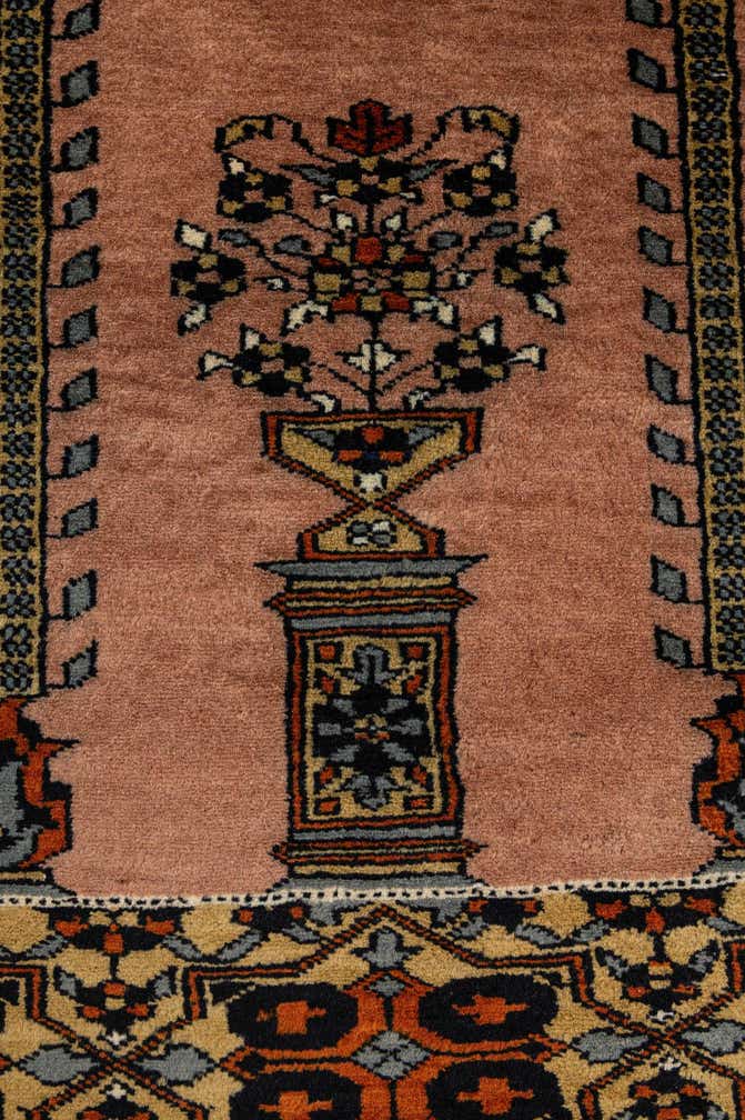 2' 7 x 4' 1 Hand Knotted Bokhara Oriental Wool Rug