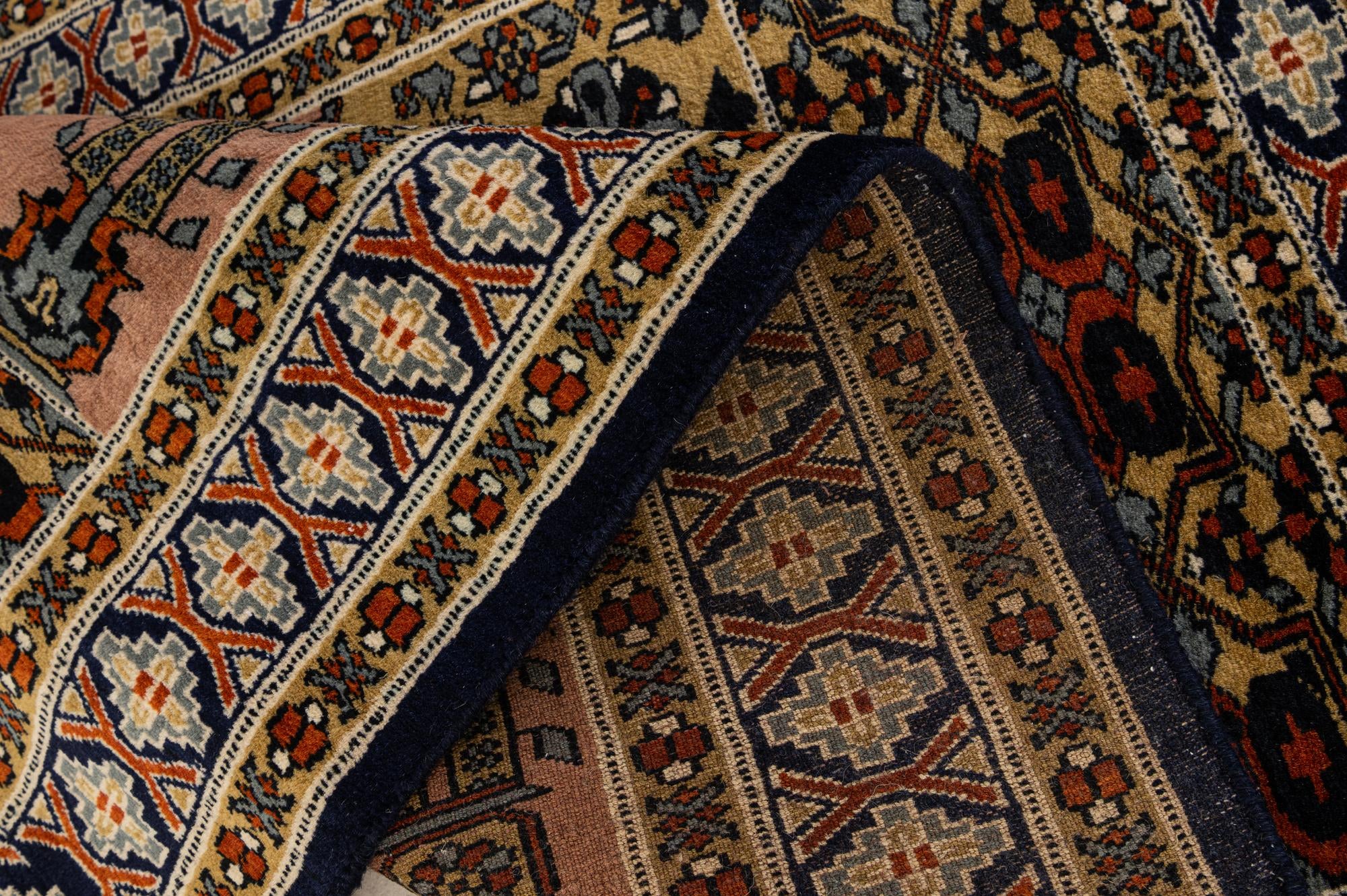 2' 7 x 4' 1 Hand Knotted Bokhara Oriental Wool Rug