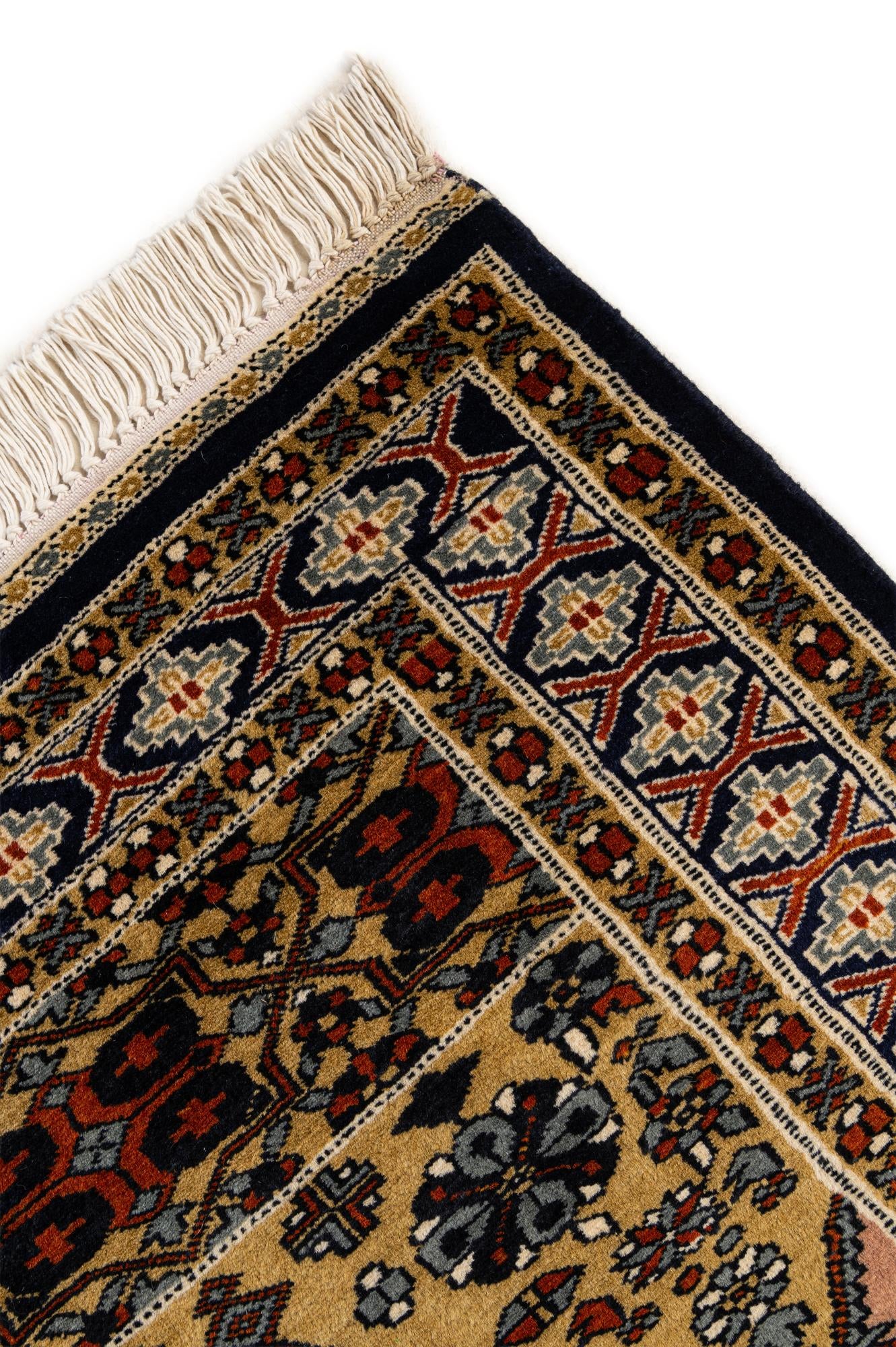 2' 7 x 4' 1 Hand Knotted Bokhara Oriental Wool Rug