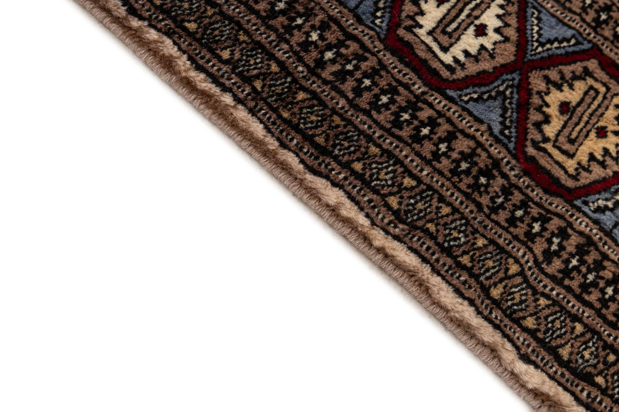 4' 3 x 6' 3 Hand Knotted Bokhara Oriental Wool Rug