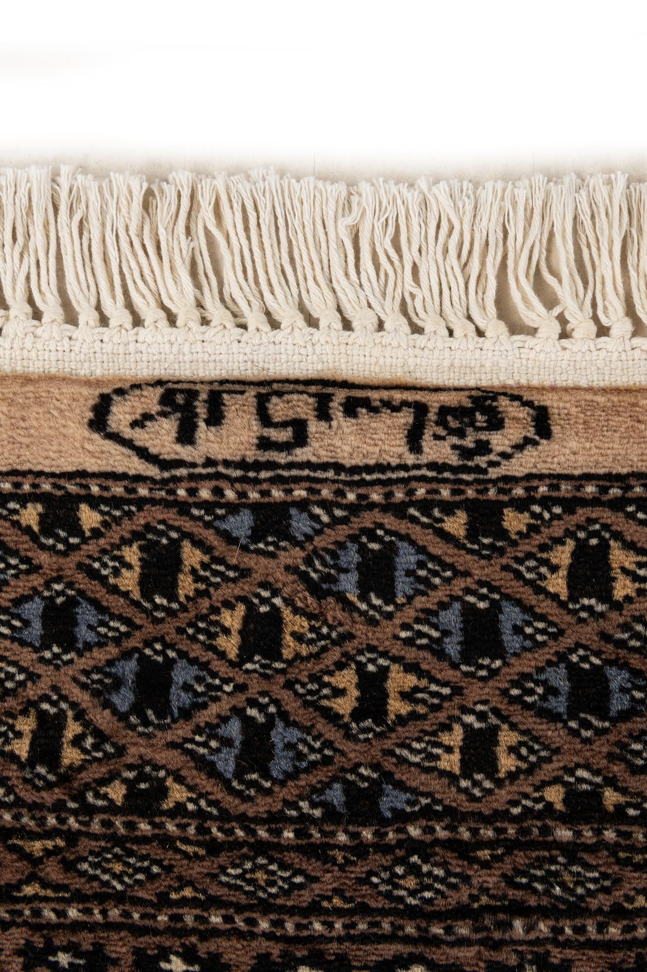 4' 3 x 6' 3 Hand Knotted Bokhara Oriental Wool Rug