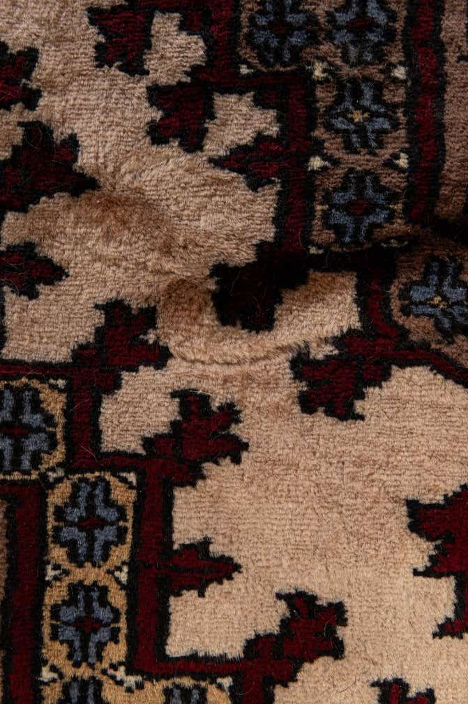 4' 3 x 6' 3 Hand Knotted Bokhara Oriental Wool Rug
