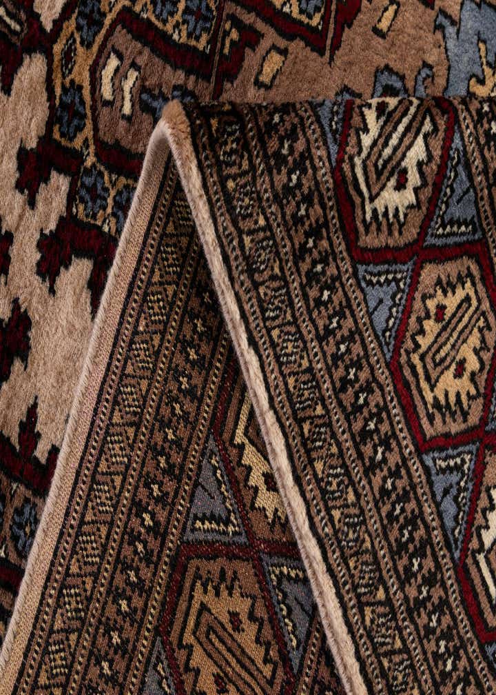 4' 3 x 6' 3 Hand Knotted Bokhara Oriental Wool Rug