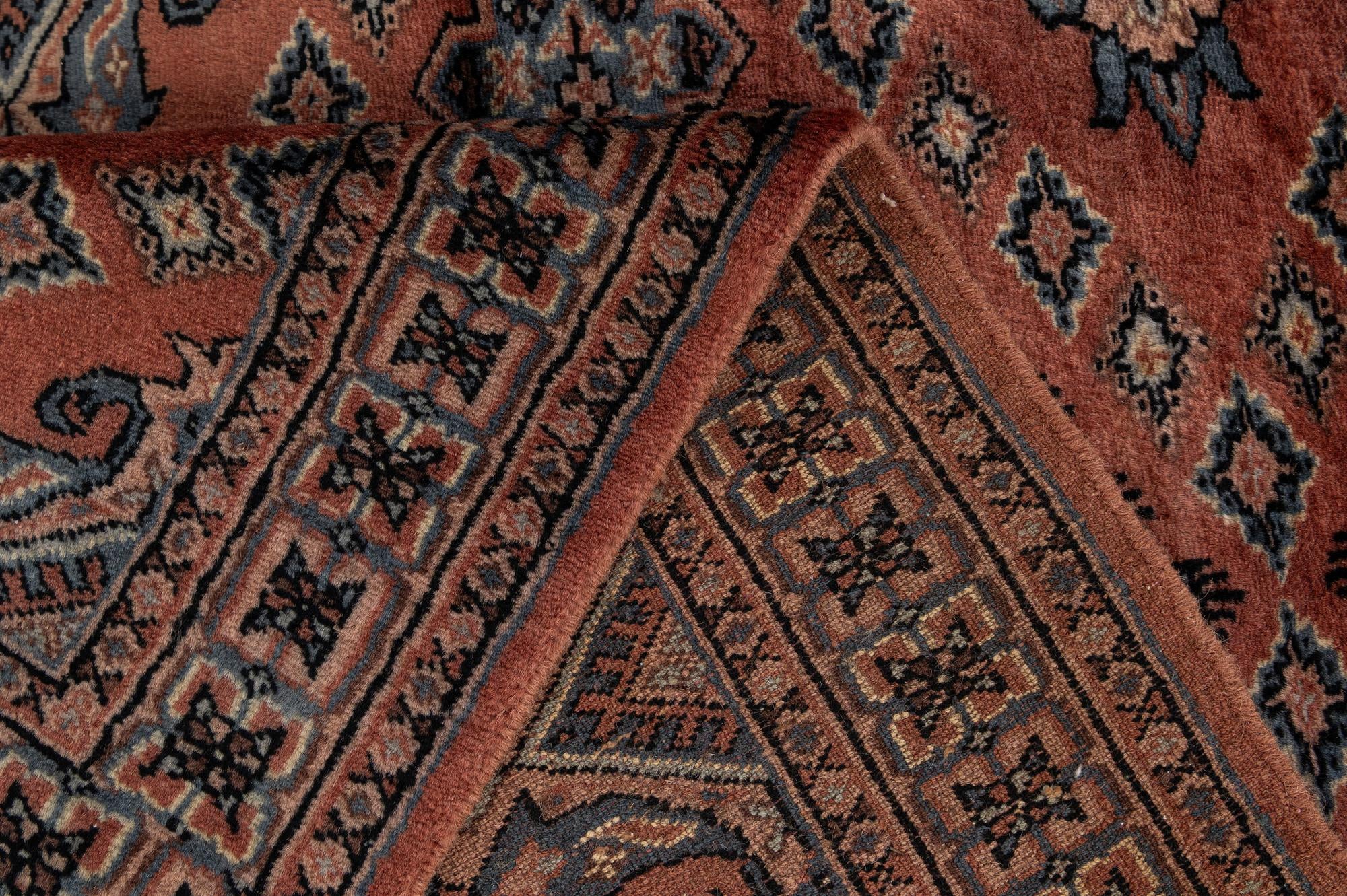 3' 2 x 5' 4 Hand Knotted Bokhara Oriental Wool Rug