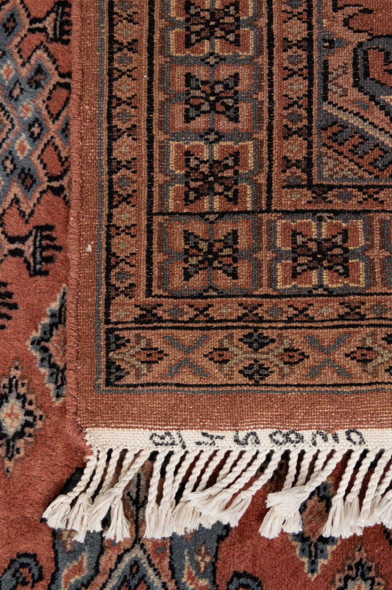 3' 2 x 5' 4 Hand Knotted Bokhara Oriental Wool Rug