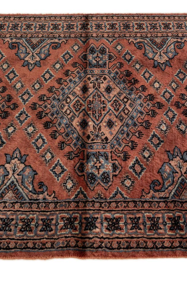 Detail image of 3' 2 x 5' 4 Hand Knotted Bokhara Oriental Wool Rug