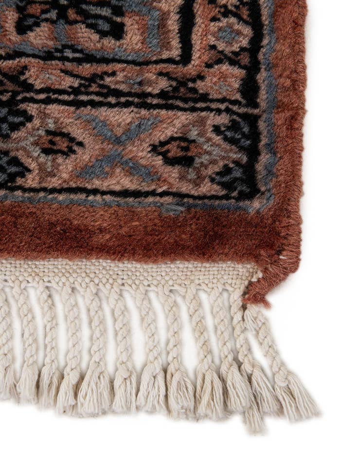 Detail image of 3' 2 x 5' 4  Hand Knotted Bokhara Oriental Wool Rug