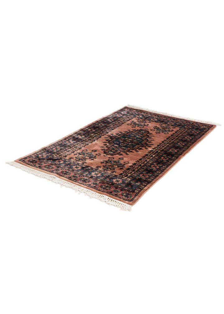 3' 4 x 5' 2 Hand Knotted Bokhara Oriental Wool Rug
