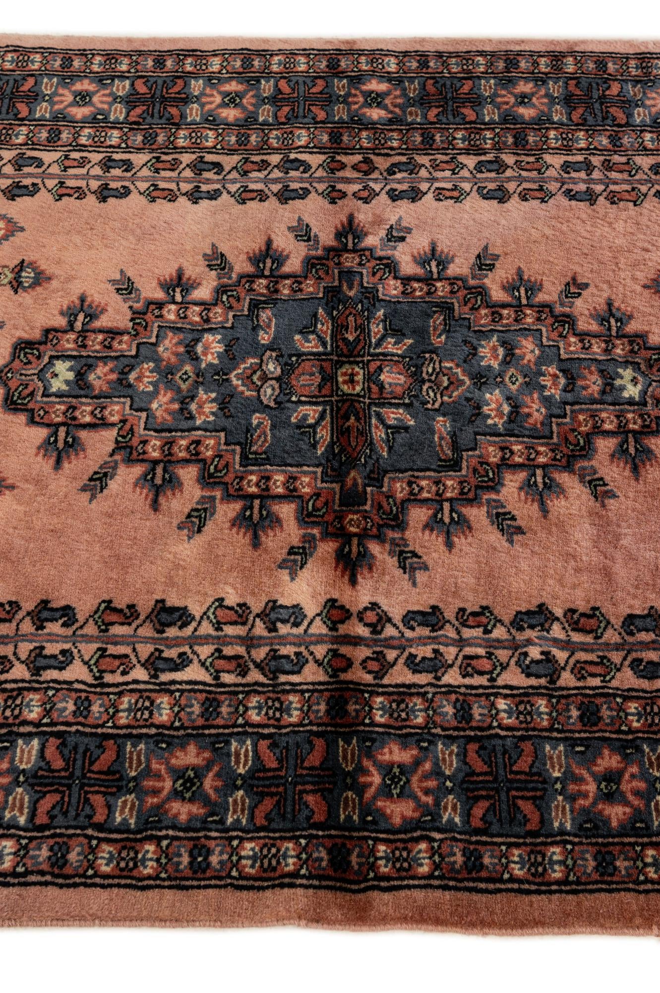 3' 4 x 5' 2 Hand Knotted Bokhara Oriental Wool Rug