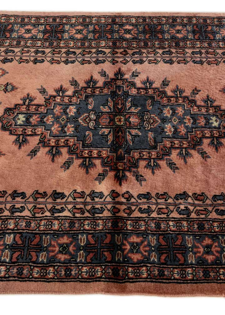 3' 4 x 5' 2 Hand Knotted Bokhara Oriental Wool Rug