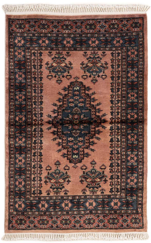 Detail image of 3' 4 x 5' 2 Hand Knotted Bokhara Oriental Wool Rug