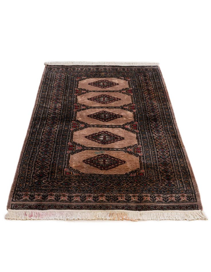 Detail image of 3' 1 x 5' Hand Knotted Bokhara Oriental Wool Rug