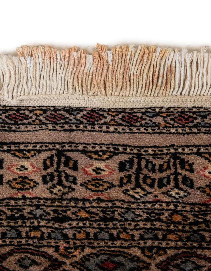 Detail image of 3' 1 x 5'  Hand Knotted Bokhara Oriental Wool Rug
