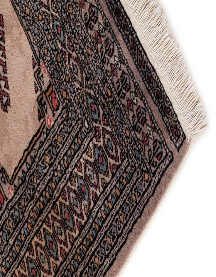 Detail image of 3' 1 x 5'  Hand Knotted Bokhara Oriental Wool Rug