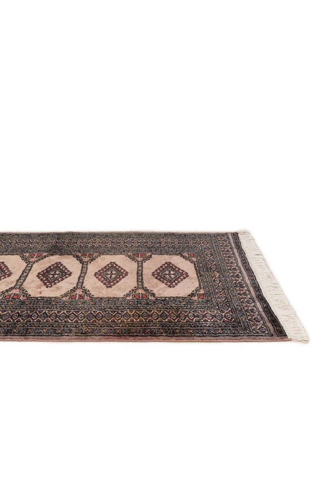 Detail image of 3' 1 x 5' Hand Knotted Bokhara Oriental Wool Rug