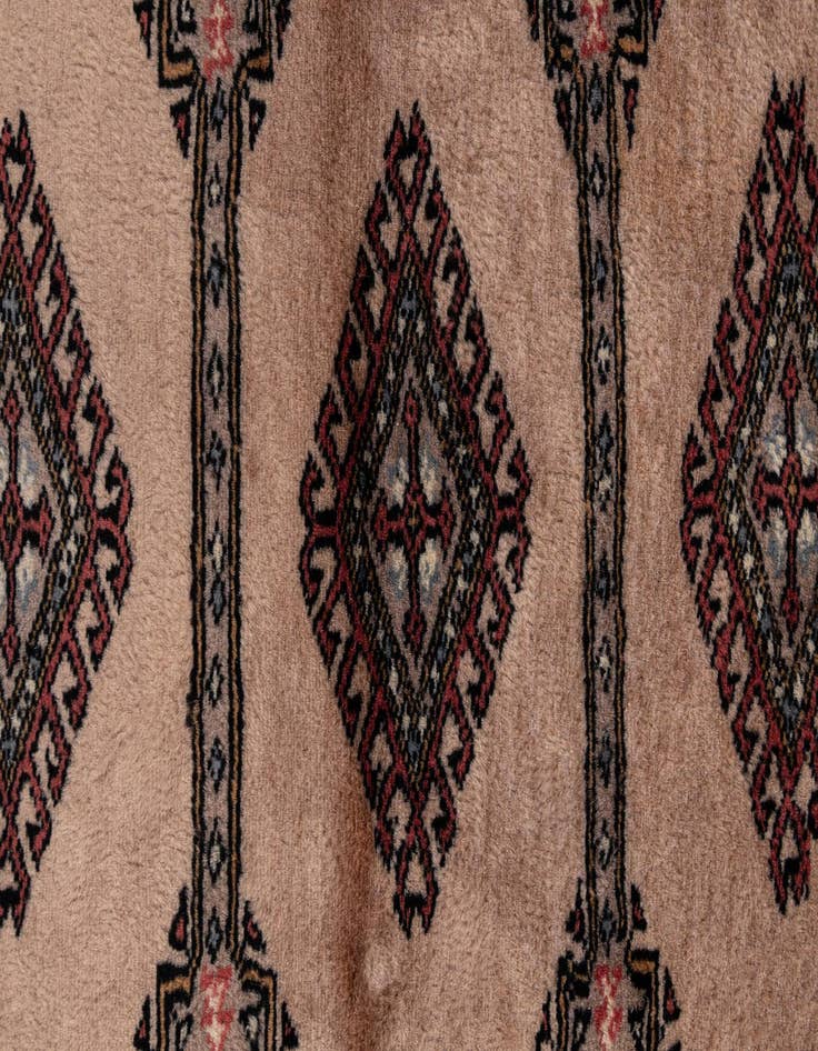 Detail image of 3' 1 x 5'  Hand Knotted Bokhara Oriental Wool Rug