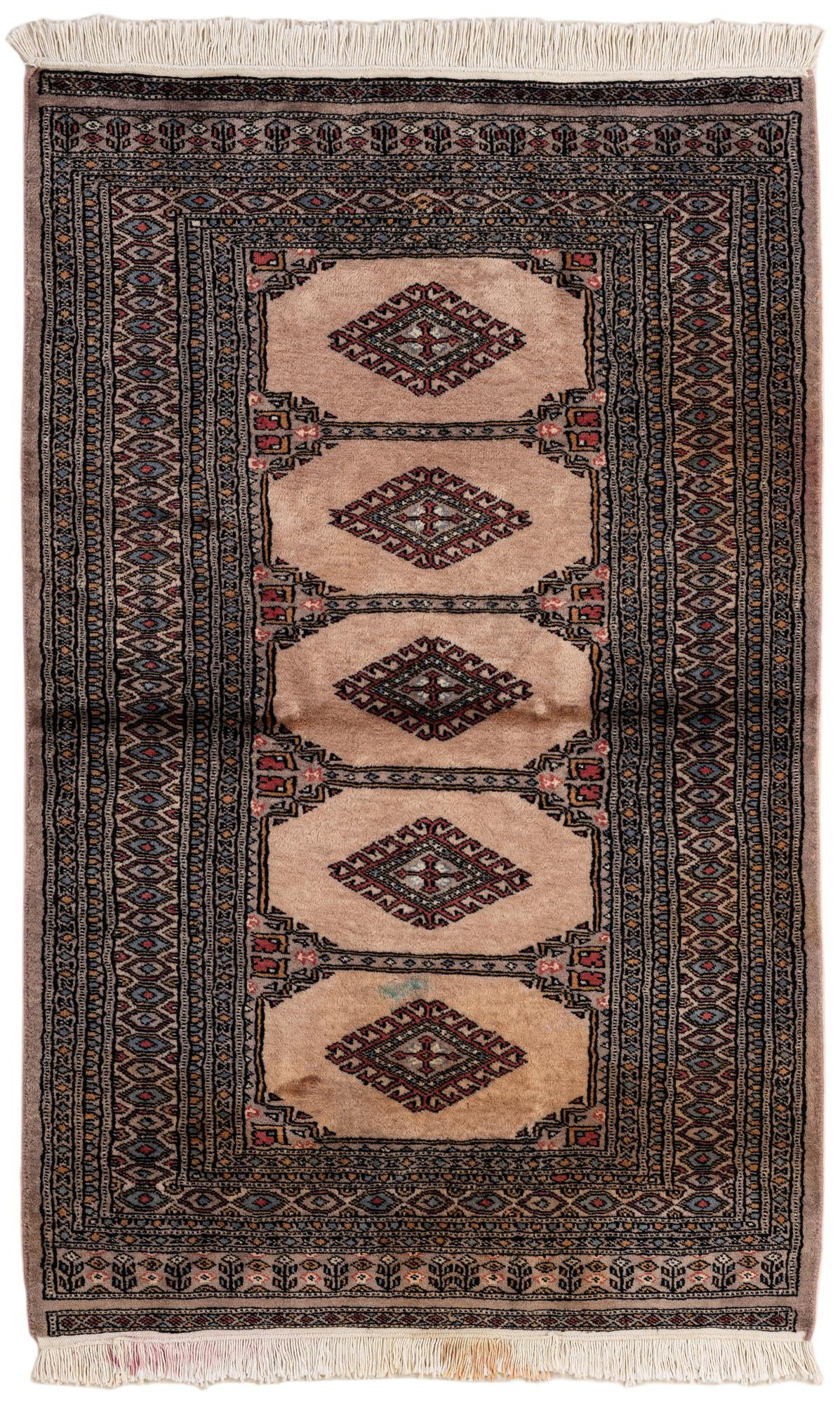 3' 1 x 5' Hand Knotted Bokhara Oriental Wool Rug