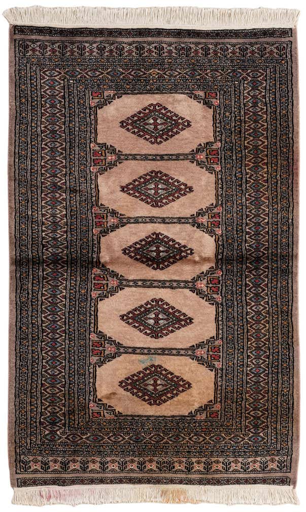 3' 1 x 5' Hand Knotted Bokhara Oriental Wool Rug