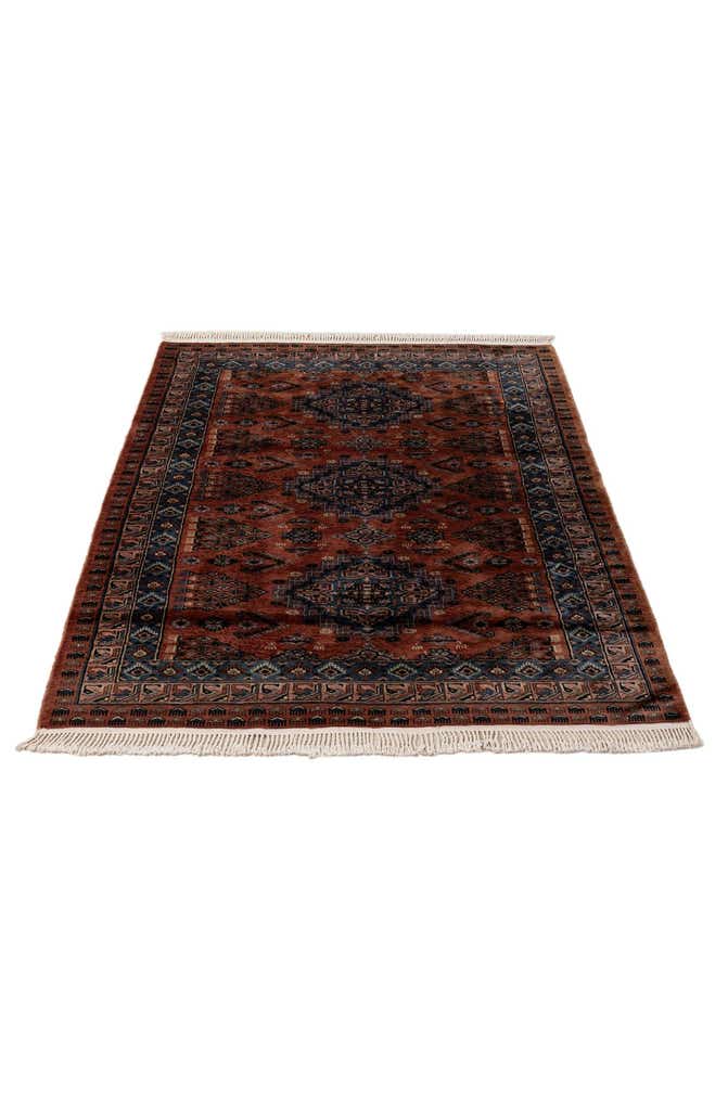 4' 3 x 6' Hand Knotted Bokhara Oriental Wool Rug