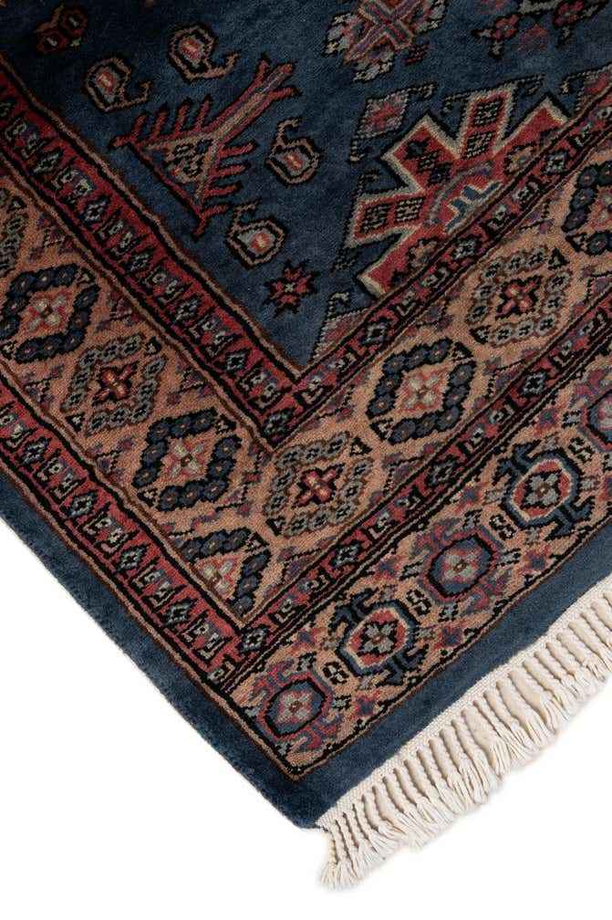 4' 3 x 5' 6 Hand Knotted Bokhara Oriental Wool Rug