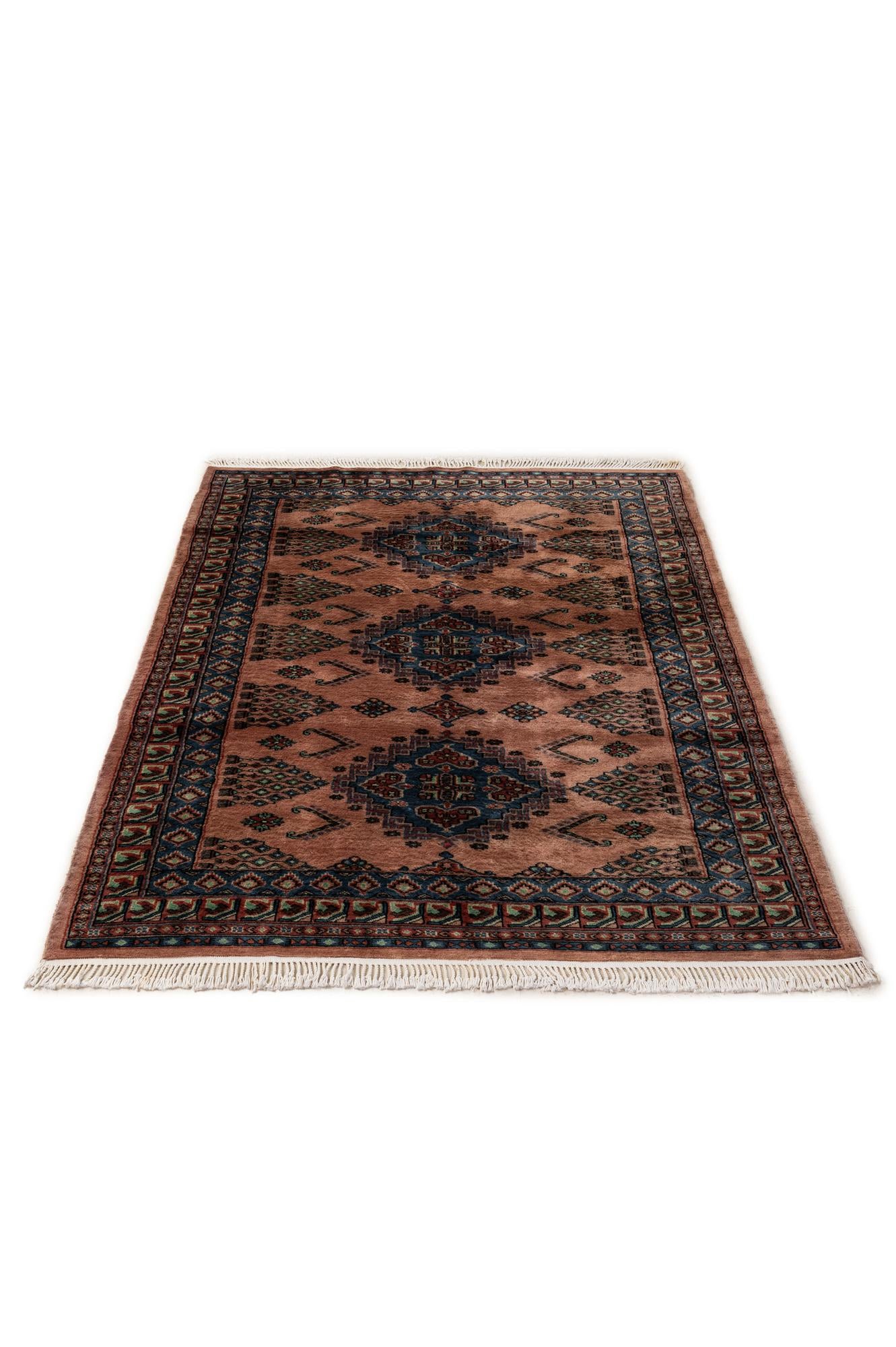 4' 3 x 6' Hand Knotted Bokhara Oriental Wool Rug