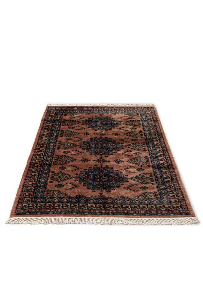 4' 3 x 6' Hand Knotted Bokhara Oriental Wool Rug