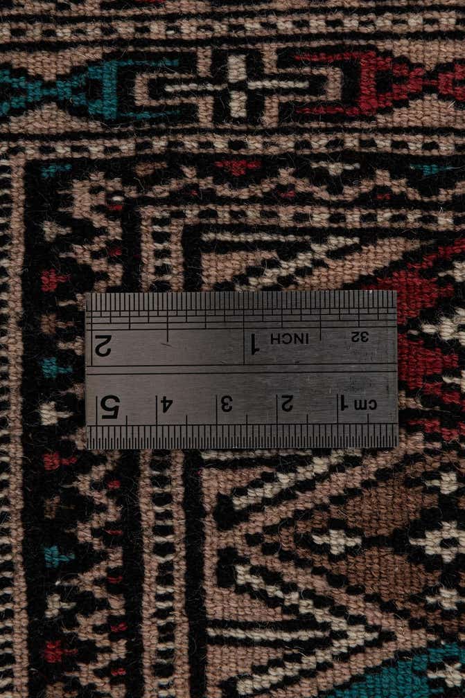 4' 3 x 5' 10 Hand Knotted Bokhara Oriental Wool Rug