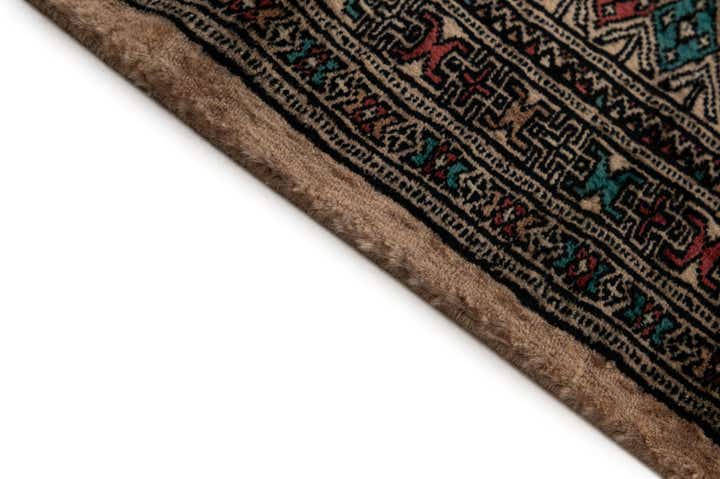4' 3 x 5' 10 Hand Knotted Bokhara Oriental Wool Rug