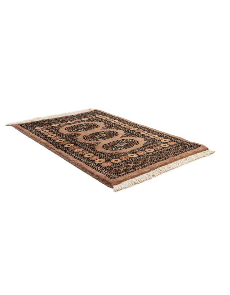 Detail image of 2' 1 x 3' 2  Hand Knotted Bokhara Oriental Wool Rug